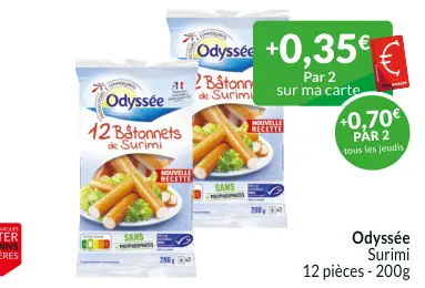 Offre: Bâtonnets de Surimi