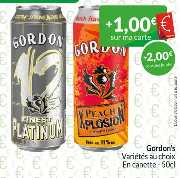 Offre: Gordon's Variétés au choix