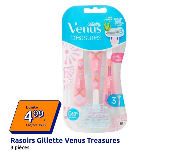 Offre: Rasoirs Gillette Venus Treasures