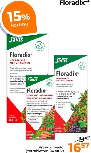Aanbieding: Floradix ijzertabletten