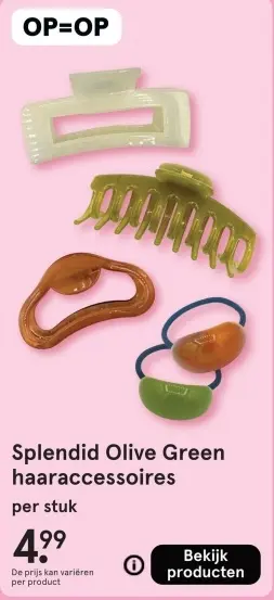 Aanbieding: Splendid Olive Green haaraccessoires