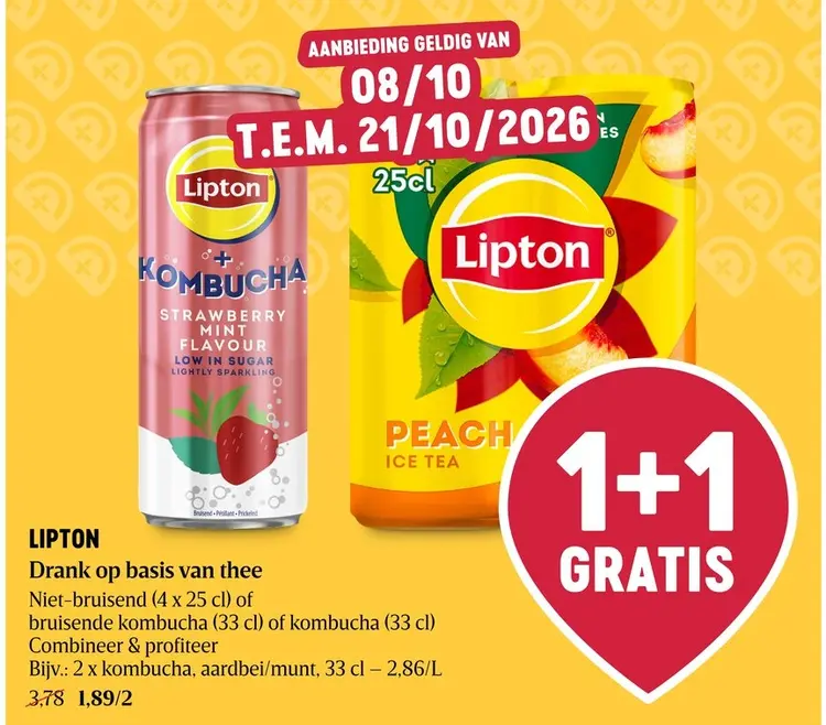 Promotie: Drank op basis van thee