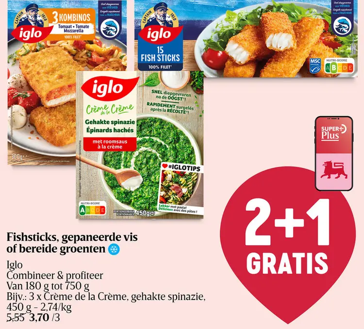 Promotie: Fishsticks, gepaneerde vis of bereide groenten