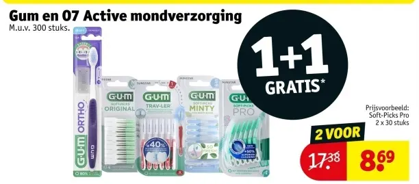 Aanbieding: Gum en 07 Active mondverzorging