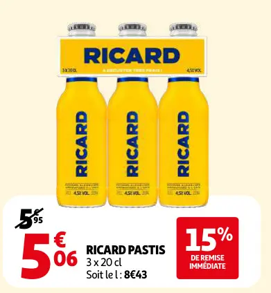 Promotie: Ricard Pastis