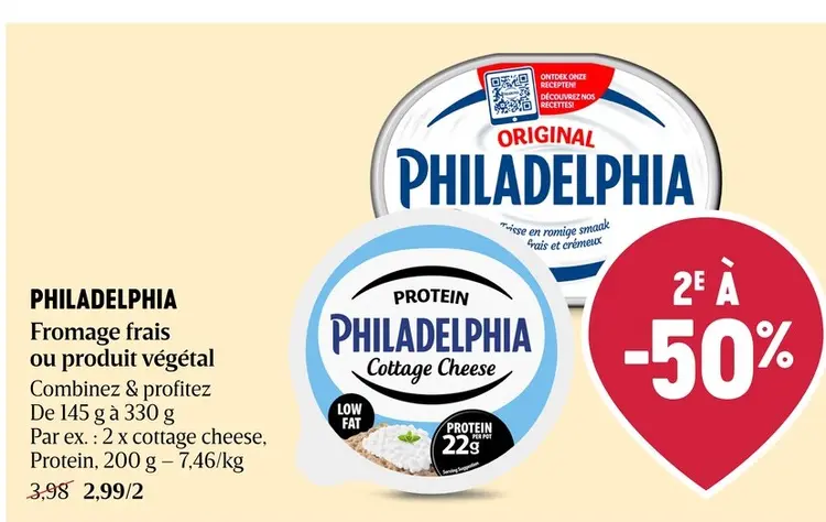 Offre: Fromage frais ou produit végétal