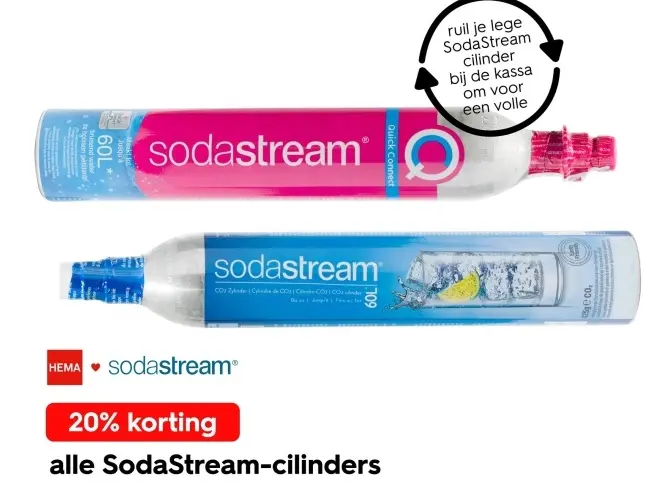 Aanbieding: SodaStream-cilinders