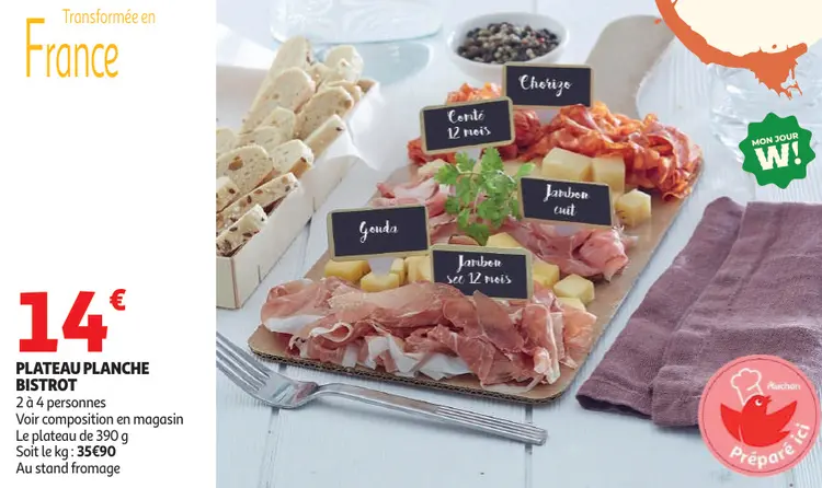 Offre: Plateau planche bistrot