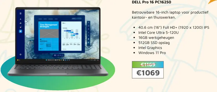 Aanbieding: Dell Pro 16 PC16250