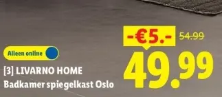 Aanbieding: Badkamer spiegelkast Oslo