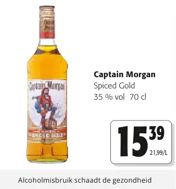 Promotie: Captain Morgan Spiced Gold