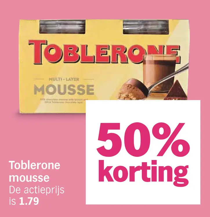 Aanbieding: Toblerone mousse