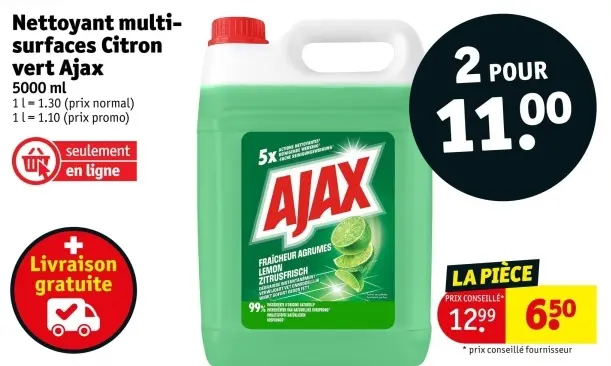 Offre: Nettoyant multi-surfaces Citron vert