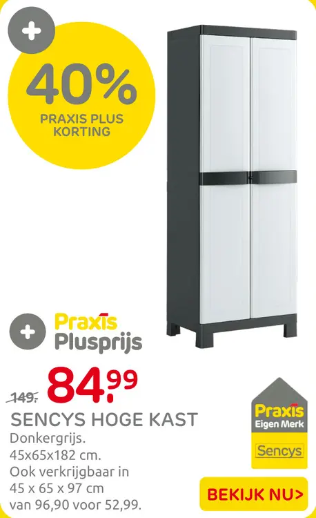 Aanbieding: Hoge Kast