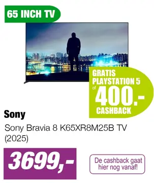 Aanbieding: Sony Bravia 8 K65XR8M25B TV (2025)