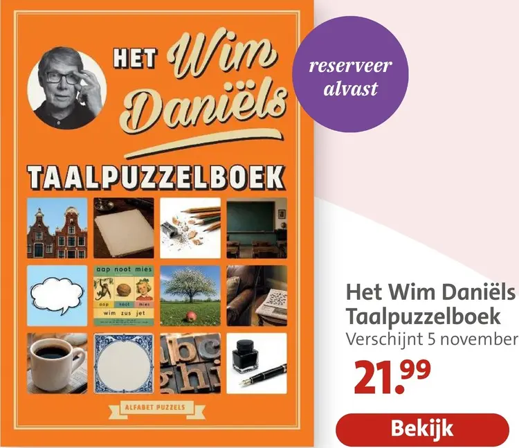 Aanbieding: Het Wim Daniëls Taalpuzzelboek