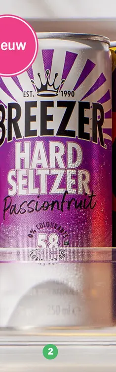 Aanbieding: Breezer Hard Seltzer Passionfruit