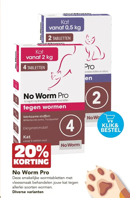 Aanbieding: No Worm Pro