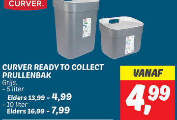 Aanbieding: Curver ready to collect prullenbak