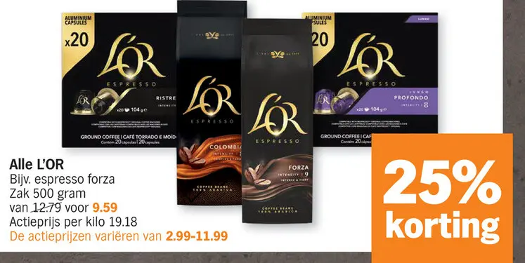 Aanbieding: L'OR espresso forza
