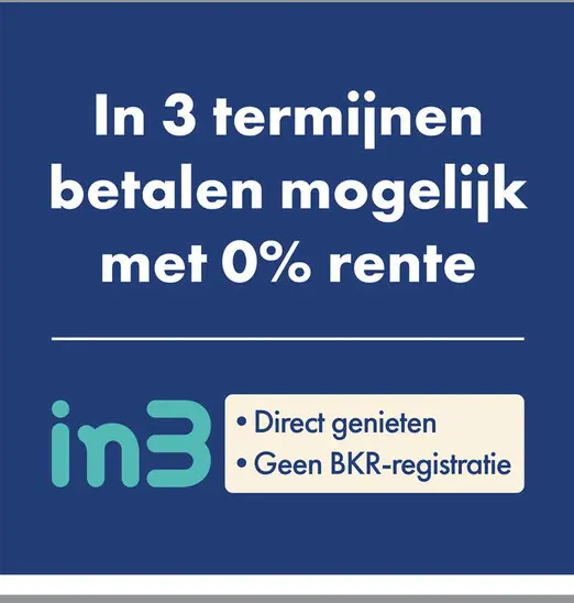 Aanbieding: In 3 termijnen betalen mogelijk met 0% rente