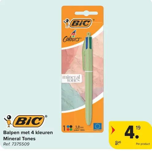 Promotie: Balpen met 4 kleuren Mineral Tones