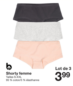 Offre: Shorty femme