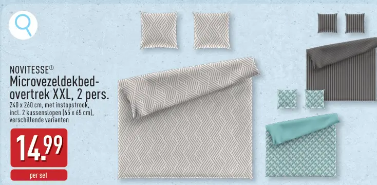 Promotie: Microvezeldekbedovertrek XXL