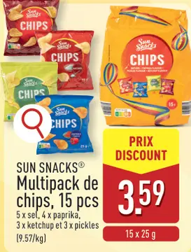 Offre: SUN SNACKS® Multipack de chips