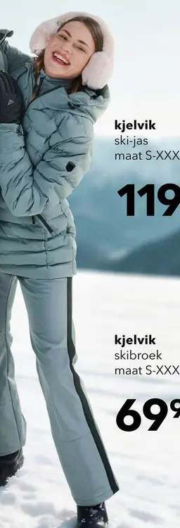 Aanbieding: Kjelvik dames ski-jas met riem 20000 mm waterkolom