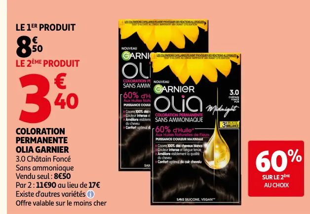 Promotie: Coloration permanente Olia