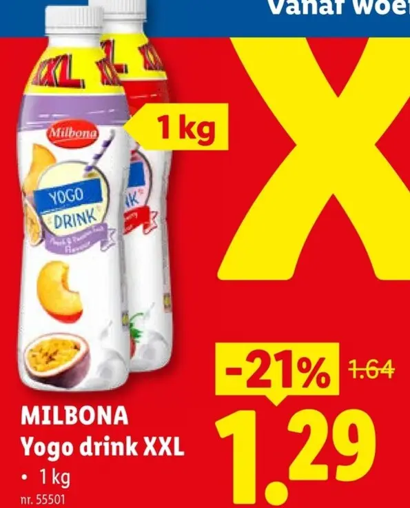 Promotie: Yogo drink XXL
