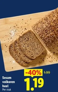 Aanbieding: Sesam volkoren heel