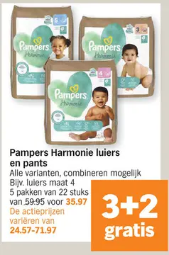 Aanbieding: Pampers Harmonie luiers en pants