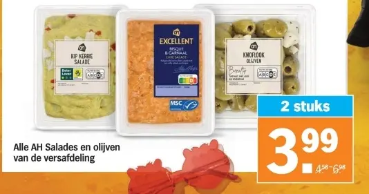 Aanbieding: AH Salades en olijven