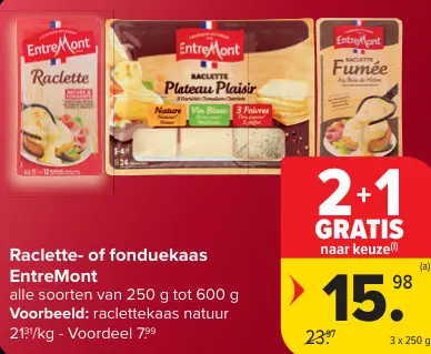 Promotie: Raclette- of fonduekaas