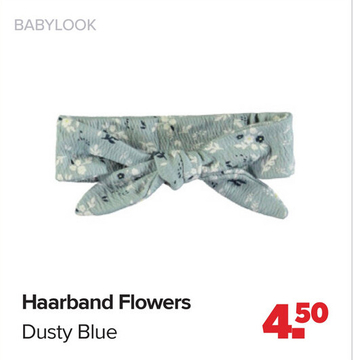 Aanbieding: Haarband Flowers Dusty Blue