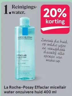 Aanbieding: Effaclar micellair water onzuivere huid