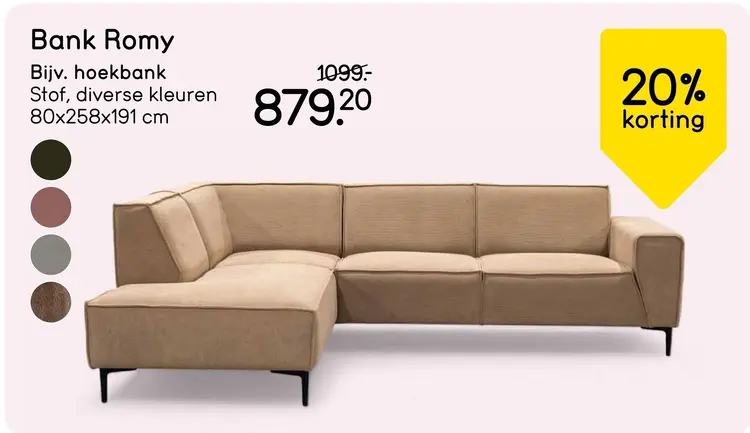 Aanbieding: Bank Romy