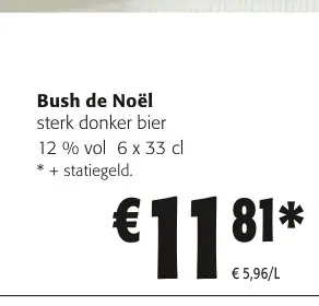 Promotie: Bush de Noël