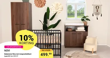 Aanbieding: Babykamer Nina met meegroeiledikant Luca V2