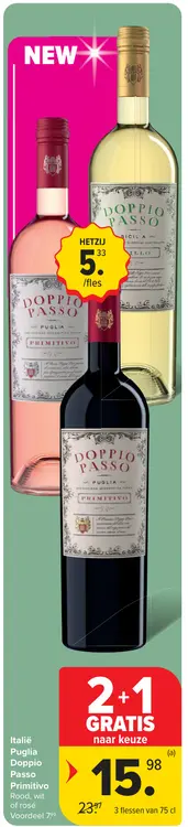 Promotie: Doppio Passo Primitivo