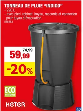 Offre: Tonneau de pluie