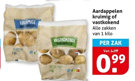 Aanbieding: Aardappelen kruimig of vastkokend
