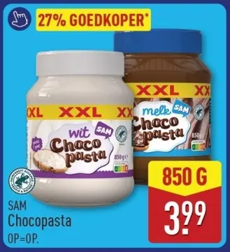 Aanbieding: Chocopasta