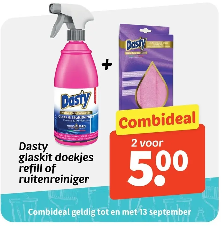 Promotie: Glaskit doekjes refill of ruitenreiniger