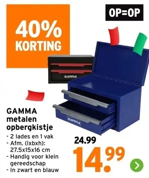 Aanbieding: Metalen opbergkistje