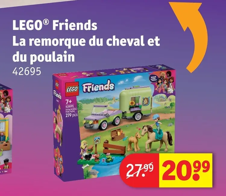 Offre: LEGO® Friends La remorque du cheval et du poulain