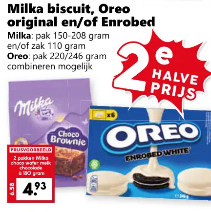 Aanbieding: Milka biscuit, Oreo original en/of Enrobed