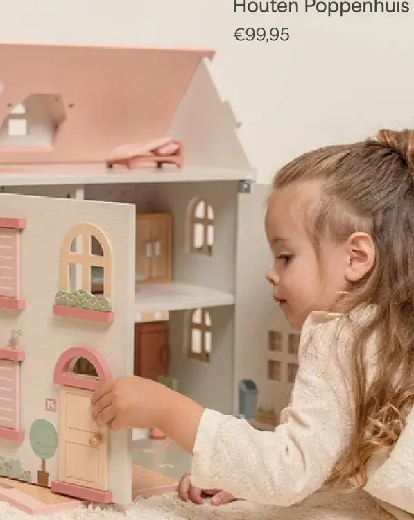Aanbieding: Houten Poppenhuis